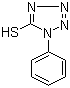 结构式 CAS# 86-93-1, 5-巯基-1-苯基-四氮唑; 1-苯基-5-巯基-1H-1,2,3,4-四氮唑