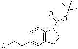 5-(2-Chloroethyl)-2,3-dihydroindole-1-carboxylic acid tert-butyl ester molecular structure (CAS 860024-94-8)