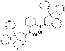 (1R,2R)-N,N'-Dihydroxy-N,N'-bis(3,3,3-triphenylpropionyl)-1,2-cyclohexanediamine molecular structure (CAS 860036-29-9)