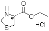 structure of CAS# 86028-91-3, Ethyl L-thiazolidine-4-carboxylate hydrochloride;(R)-4-Thiazolidinecarboxylic acid ethyl ester hydrochloride