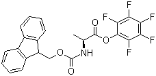 Fmoc-L-alanine pentafluorophenyl ester molecular structure (CAS 86060-86-8)