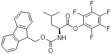 structure of CAS# 86060-88-0, Fmoc-L-leucine pentafluorophenyl ester;Fmoc-Leu-OPfp