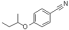 结构式 CAS# 86120-21-0, 4-(1-甲基丙氧基)苯甲腈