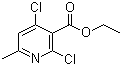 Ethyl 2,4-dichloro-6-methylpyridine-3-carboxylate molecular structure (CAS 86129-63-7)