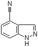 structure of CAS# 861340-10-5, 4-Cyano-1H-indazole