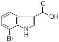 7-Bromoindole-3-carboxylic acid molecular structure (CAS 86153-25-5)