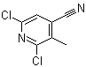 2,6-Dichloro-3-methyl-4-pyridinecarbonitrile molecular structure (CAS 862172-61-0)