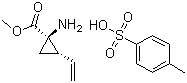 (1R,2S)-Methyl 1-amino-2-vinylcyclopropanecarboxylate 4-methylbenzenesulfonate molecular structure (CAS 862273-27-6)