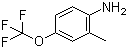 2-Methyl-4-(trifluoromethoxy)aniline molecular structure (CAS 86256-59-9)