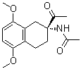 (R)-N-(2-Acetyl-1,2,3,4-tetrahydro-5,8-dimethoxy-2-naphthalenyl)acetamide molecular structure (CAS 86264-61-1)