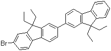 7-Bromo-9,9,9',9'-tetraethyl-2,2'-bifluorene molecular structure (CAS 862847-75-4)