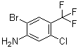 结构式 CAS# 863111-48-2, 2-溴-5-氯-4-(三氟甲基)苯胺