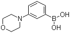 structure of CAS# 863377-22-4, 3-Morpholinophenylboronic acid;[3-(4-Morpholinyl)phenyl]boronic acid