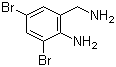 2-Amino-3,5-dibromobenzenemethanamine molecular structure (CAS 86379-71-7)