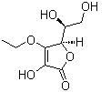 结构式 CAS# 86404-04-8, 3-O-乙基抗坏血酸醚; 乙基维生素 C; (5R)-5-[(1S)-1,2-二羟基乙基]-4-乙氧基-3-羟基-5H-呋喃-2-酮