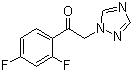 结构式 CAS# 86404-63-9, 2'4'-二氟-2-[1-(1H-1,2,4-三唑基)]苯乙酮; 2-(1H-1,2,4-三氮唑)-2,4-二氟苯乙酮