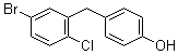 4-[(5-Bromo-2-chlorophenyl)methyl]phenol molecular structure (CAS 864070-18-8)