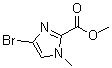 4-Bromo-1-methyl-1H-imidazole-2-carboxylic acid methyl ester molecular structure (CAS 864076-05-1)
