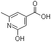 structure of CAS# 86454-13-9, 2-Hydroxy-6-methylisonicotinic acid;6-Methyl-2-oxo-1,2-dihydro-4-pyridinecarboxylic acid; NSC 124849