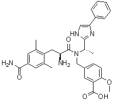 结构式 CAS# 864821-90-9, 艾沙度林