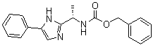 结构式 CAS# 864825-21-8, N-[(1S)-1-(5-苯基-1H-咪唑-2-基)乙基]氨基甲酸苄酯
