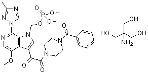 结构式 CAS# 864953-39-9, Fostemsavir tromethamine