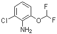 结构式 CAS# 865149-76-4, 6-氯-2-(二氟甲氧基)苯胺