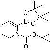 结构式 CAS# 865245-32-5, N-叔丁氧羰基-3,4-二氢吡啶-6-硼酸频哪醇酯