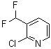 2-氯-3-(二氟甲基)吡啶分子结构 (CAS 865663-96-3)
