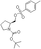 结构式 CAS# 86661-32-7, (S)-2-(甲苯磺酰氧基甲基)吡咯烷-1-甲酸叔丁酯
