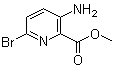 3-Amino-6-bromopyridine-2-carboxylic acid methyl ester molecular structure (CAS 866775-09-9)