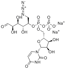 UDP-6-azido-6-deoxy-D-Gal.2Na molecular structure (CAS 868208-96-2)