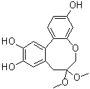 7,8-Dihydro-7,7-dimethoxy-6H-dibenz[b,d]oxocin-3,10,11-triol molecular structure (CAS 868405-37-2)
