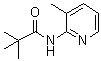 结构式 CAS# 86847-66-7, N-(3-甲基-2-吡啶基)-2,2-二甲基丙酰胺