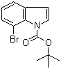 结构式 CAS# 868561-17-5, 7-溴吲哚-1-羧酸叔丁酯