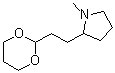 2-[2-(1,3-Dioxan-2-yl)ethyl]-1-methylpyrrolidine molecular structure (CAS 868618-73-9)