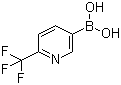 结构式 CAS# 868662-36-6, 2-三氟甲基-5-吡啶硼酸