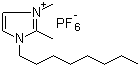 结构式 CAS# 869578-59-6, 1-辛基-2,3-二甲基-1H-咪唑鎓六氟磷酸盐
