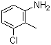 structure of CAS# 87-60-5, 3-Chloro-2-methylaniline;3-Chloro-o-toluidine; 3-chloro-o-toluidine; Azoic Diazo Component 46; Fast Scarlet TR Base; 3-Chloro-2-Methylbenzenamine