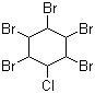 1,2,3,4,5-五溴-6-氯环己烷分子结构 (CAS 87-84-3)