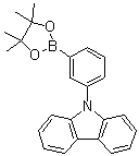 结构式 CAS# 870119-58-7, 9-(3-(4,4,5,5-四甲基-1,3,2-二氧硼杂环戊烷-2-基)苯基)咔唑