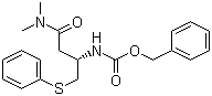 Benzyl [(R)-4-(dimethylamino)-4-oxo-1-(phenylthio)butan-2-yl]carbamate molecular structure (CAS 870812-30-9)