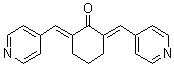structure of CAS# 871361-88-5, (2E,6E)-2,6-Bis(4-pyridinylmethylene)cyclohexanone