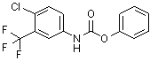 Phenyl [4-chloro-3-(trifluoromethyl)phenyl]carbamate molecular structure (CAS 871555-75-8)