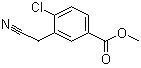结构式 CAS# 872091-83-3, 4-氯-3-(氰基甲基)苯甲酸甲酯