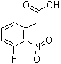 结构式 CAS# 872141-25-8, 3-氟-2-硝基苯乙酸