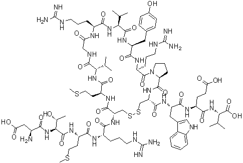 结构式 CAS# 87218-84-6, 鲑鱼黑色素聚集激素