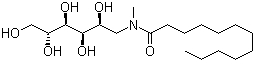 N-Methyl-N-dodecanoylglucamine molecular structure (CAS 87246-72-8)