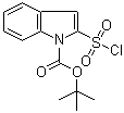 2-(Chlorosulfonyl)-1H-indole-1-carboxylic acid tert-butyl ester molecular structure (CAS 872983-77-2)