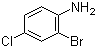 2-Bromo-4-chloroaniline molecular structure (CAS 873-38-1)